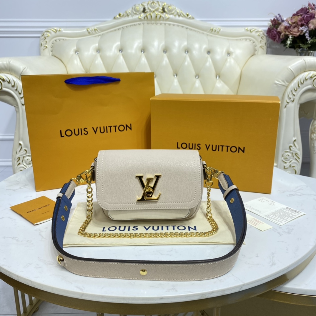 Louis Vuitton LOCKME TENDER Shoudler Bag M58554 Greige